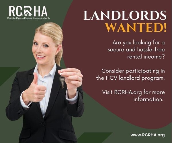 Landlords wanted flyer. All information on flyer is listed above.