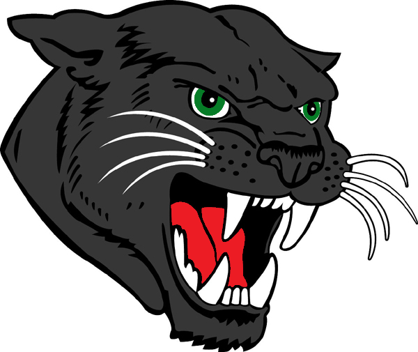 A growling panther mascot.