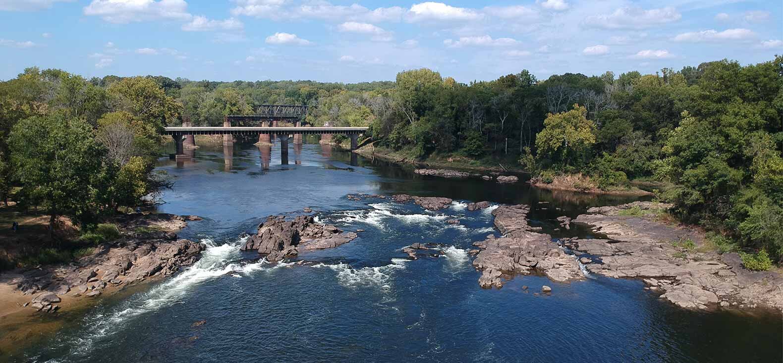 Roanoke Rapids on the Roanoke River