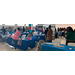 A long shot of the various tables at the Resource Fair.